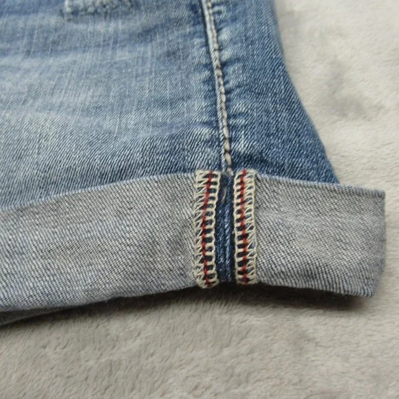 Silver Jeans Sam Denim Shorts Womens 28‎ Medium Wash Distressed Cuffed 30x4.5 - Picture 6 of 12